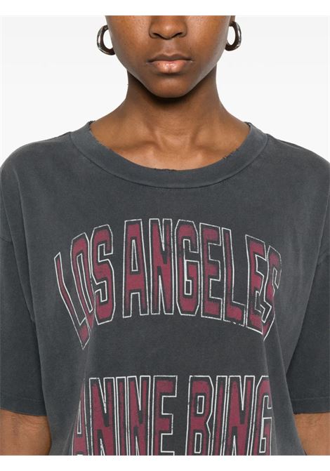 jonny cropped tee woman black ANINE BING | A-08-11739WBL1